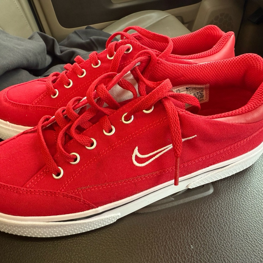 Nike Red Canvas Sneakers
